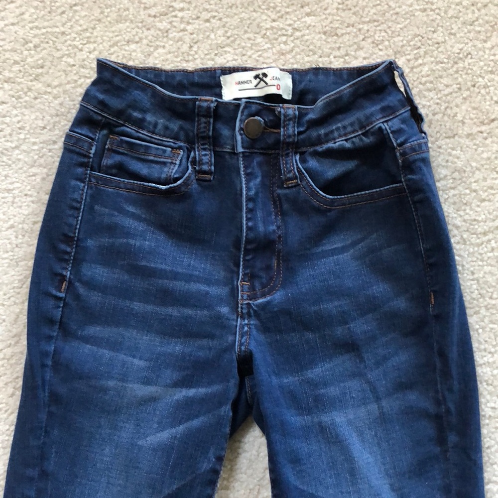 Sz 0 skinny jeans no distressing EUC hammer jeans